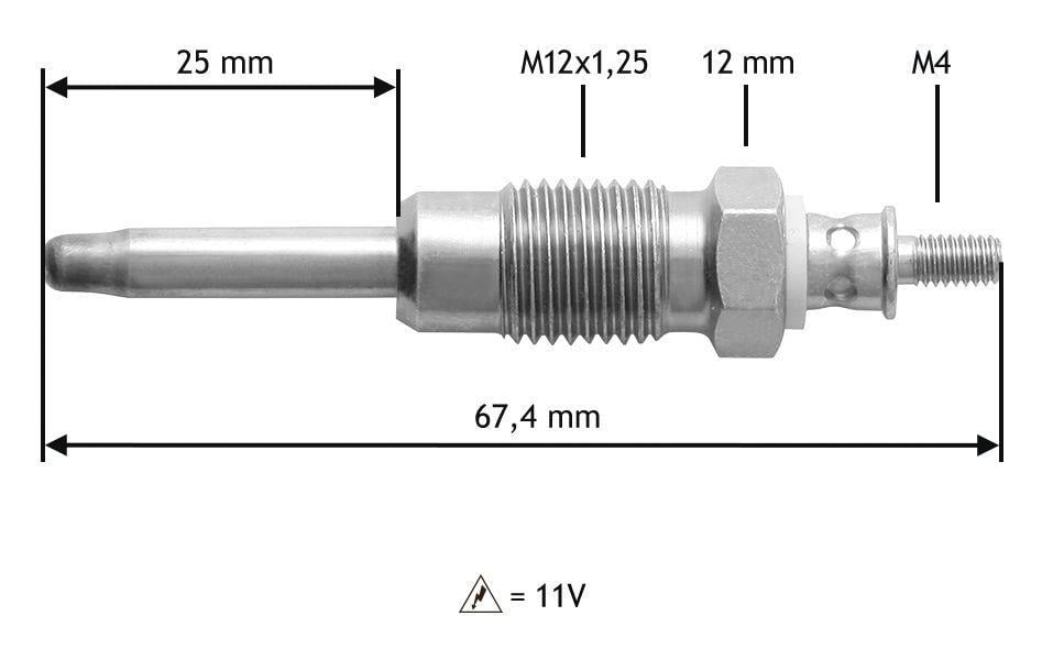 Bougie de préchauffage VALEO 345124